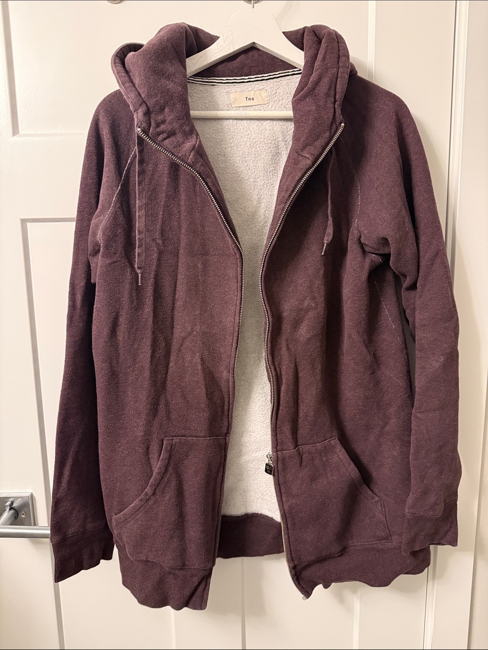 TNA Hooded Zip Jacket - Plum